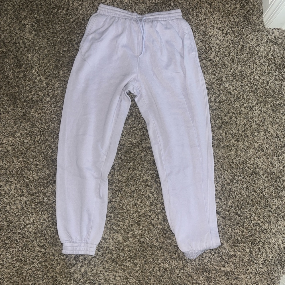 h&m medium purple sweatpants/joggers